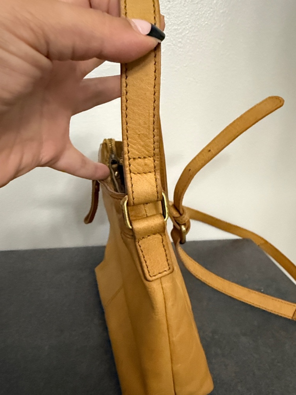 Born Tan Floral Tooled Leather Crossbody - Picture 8 of 12